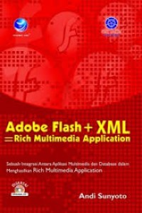 Image of Adobe flash + XML = rich multimedia application