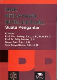 Image of Hak kekayaan intelektual suatu pengantar