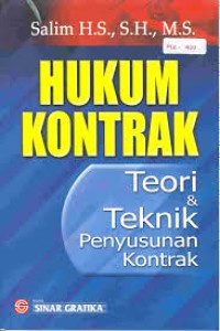 Image of Hukum kontrak teori & teknik penyususan kontrak