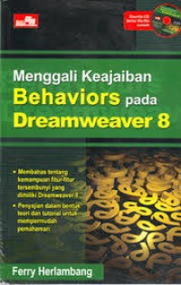 Image of Menggali keajaiban behaviors pada dreamweaver 8