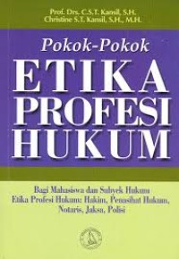 Image of Pokok pokok etika profesi hukum